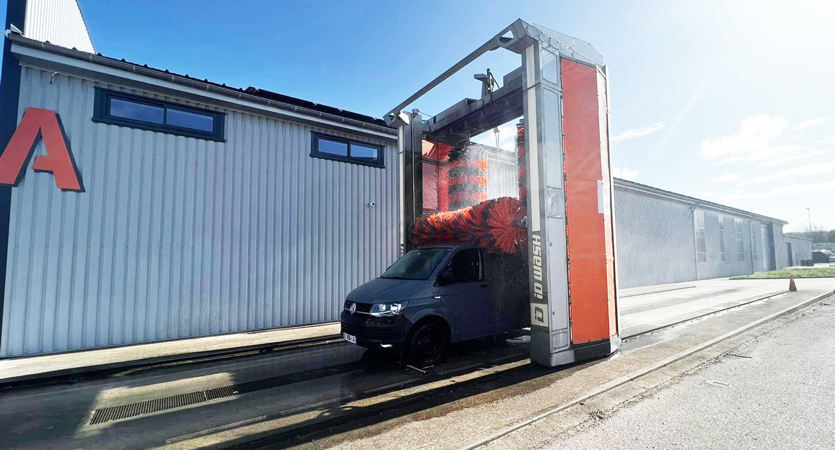 station lavage vehicules hauts camions pl